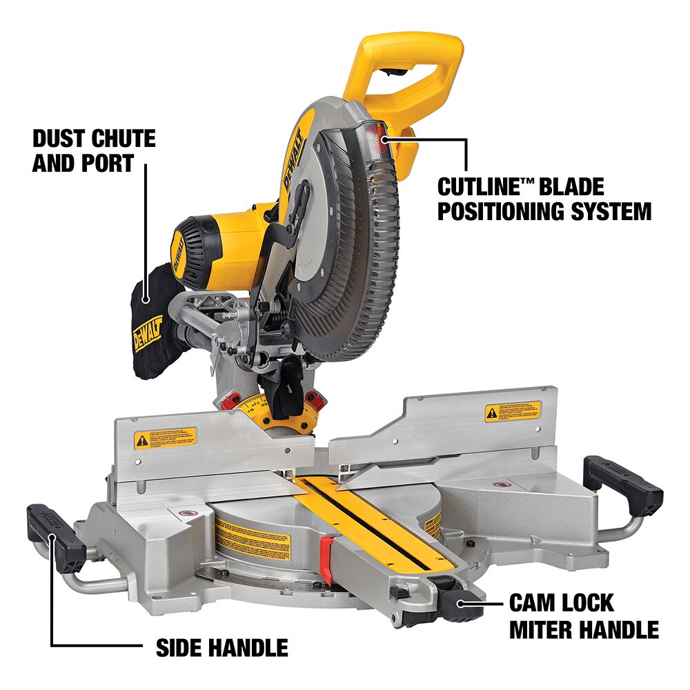 DEWALT DWS780 12 in. Double-Bevel Sliding Compound Miter Saw