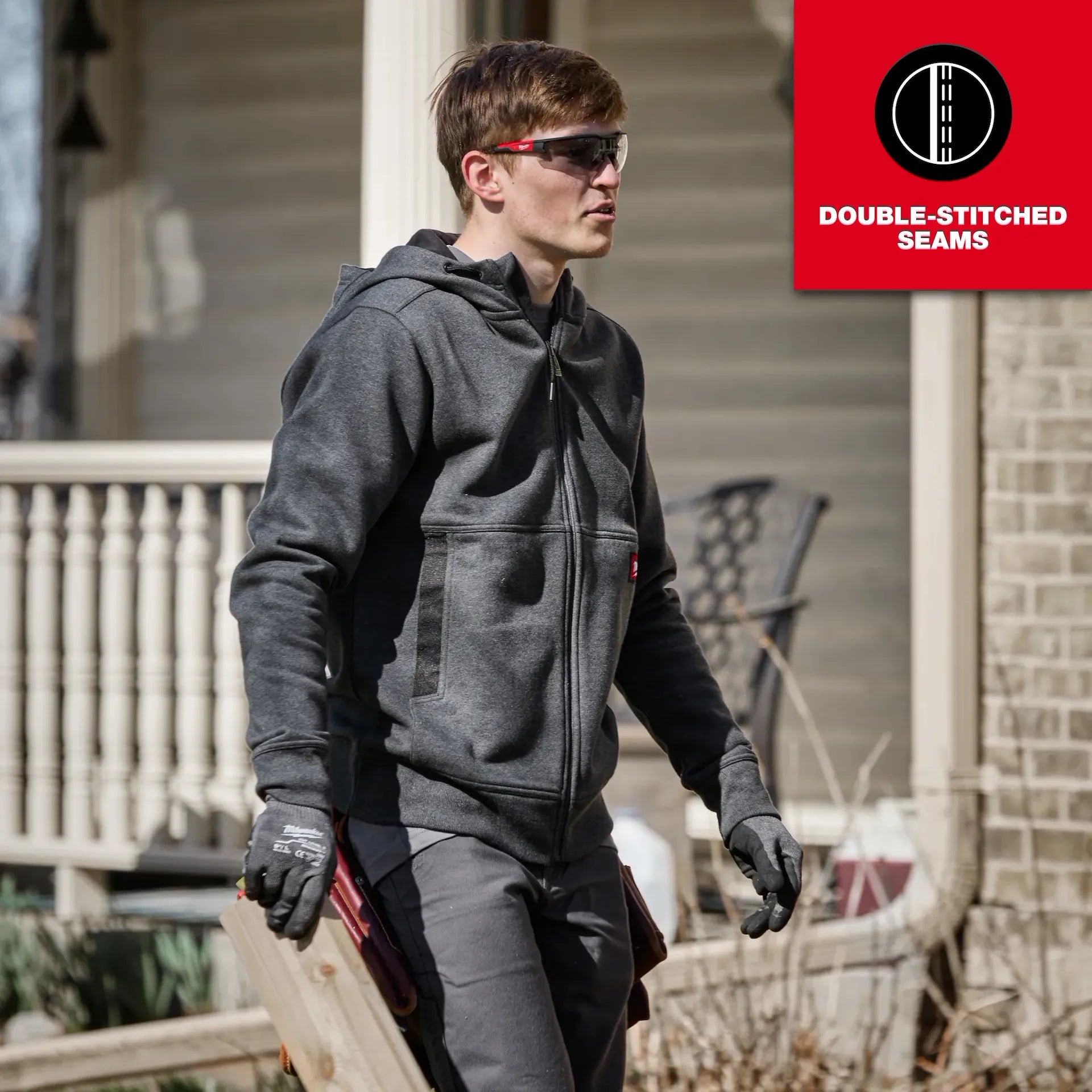 MILWAUKEE M250B GRIDIRON™ Full-Zip Hoodie - BLACK