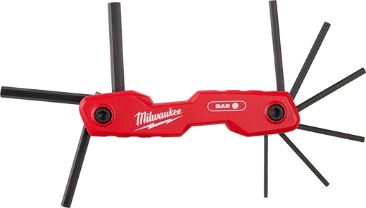 MILWAUKEE 48-22-2181 9-Key Folding Hex Key Set - SAE