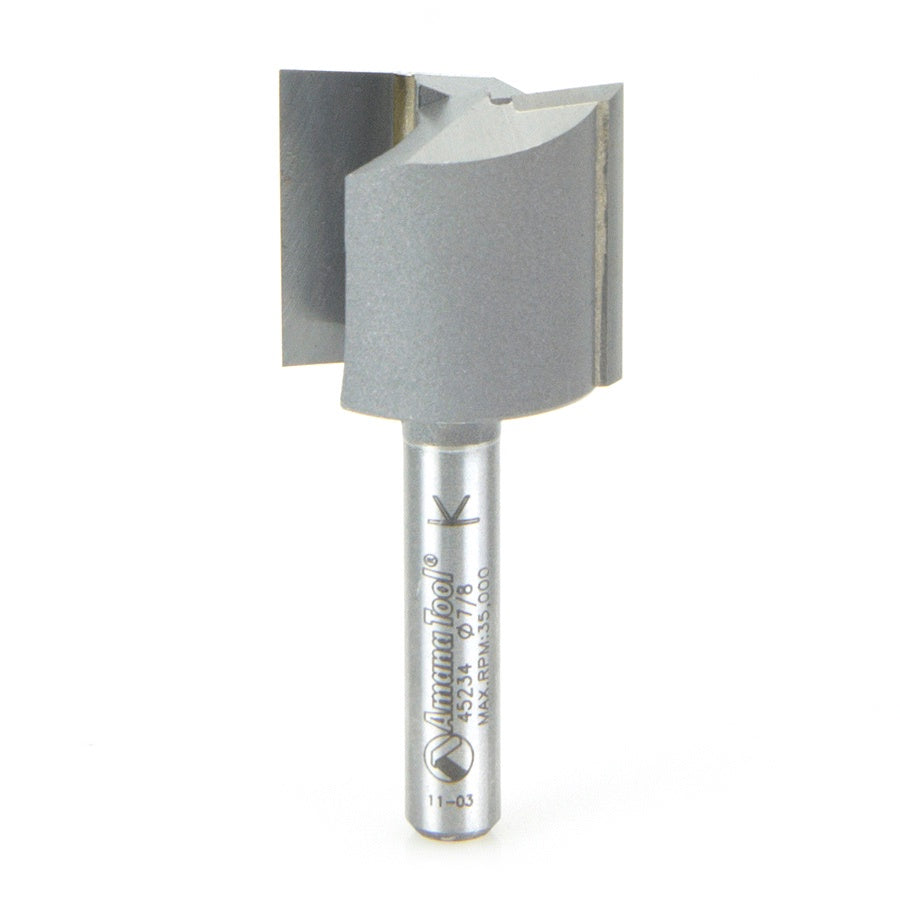 AMANA 45234 Carbide Tipped Straight Plunge High Production 7/8 Dia x 3/4 x 1/4 Inch Shank