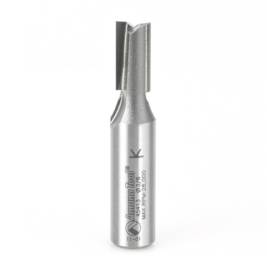 AMANA 45413 Carbide Tipped Straight Plunge High Production 3/8 Dia x 3/4 x 1/2 Inch Shank