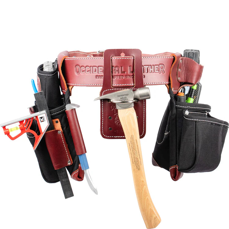 OCCIDENTAL LEATHER B8080DB OxyLights™ Framer Tool Belt Setup