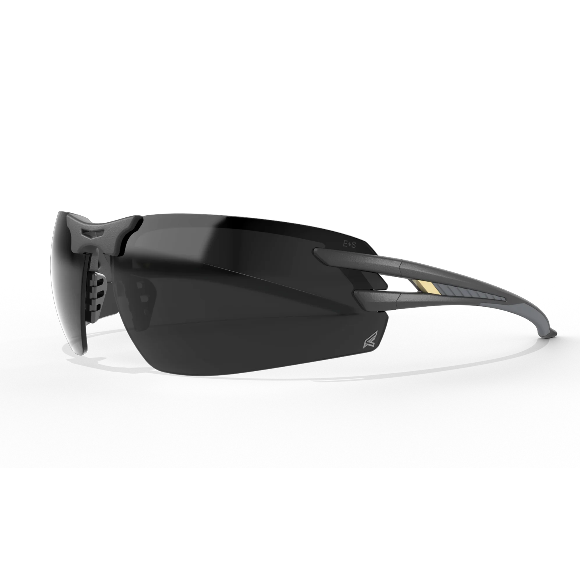 EDGE EYEWEAR SL116VS SALITA - BLACK FRAME/SMOKE VAPOR SHIELD LENSES