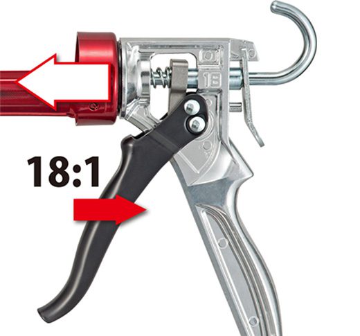 TAJIMA CNV-100SP18 Super 18:1 Ratio Premium High Thrust Rotary Caulk Gun 1/10 Gallon