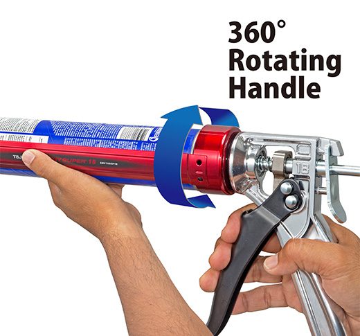TAJIMA CNV-100SP18 Super 18:1 Ratio Premium High Thrust Rotary Caulk Gun 1/10 Gallon