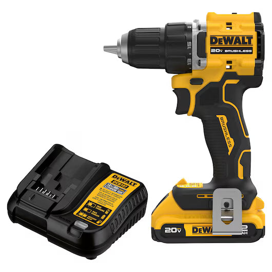 DEWALT DCD794D1 ATOMIC™ 20V MAX* Brushless Cordless 1/2 in. Drill/Driver Kit