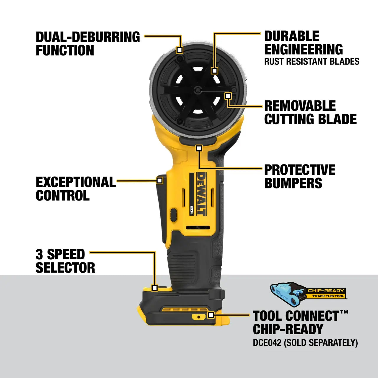 DEWALT DCE710B 20V MAX* Pipe Deburring Tool (Tool Only)