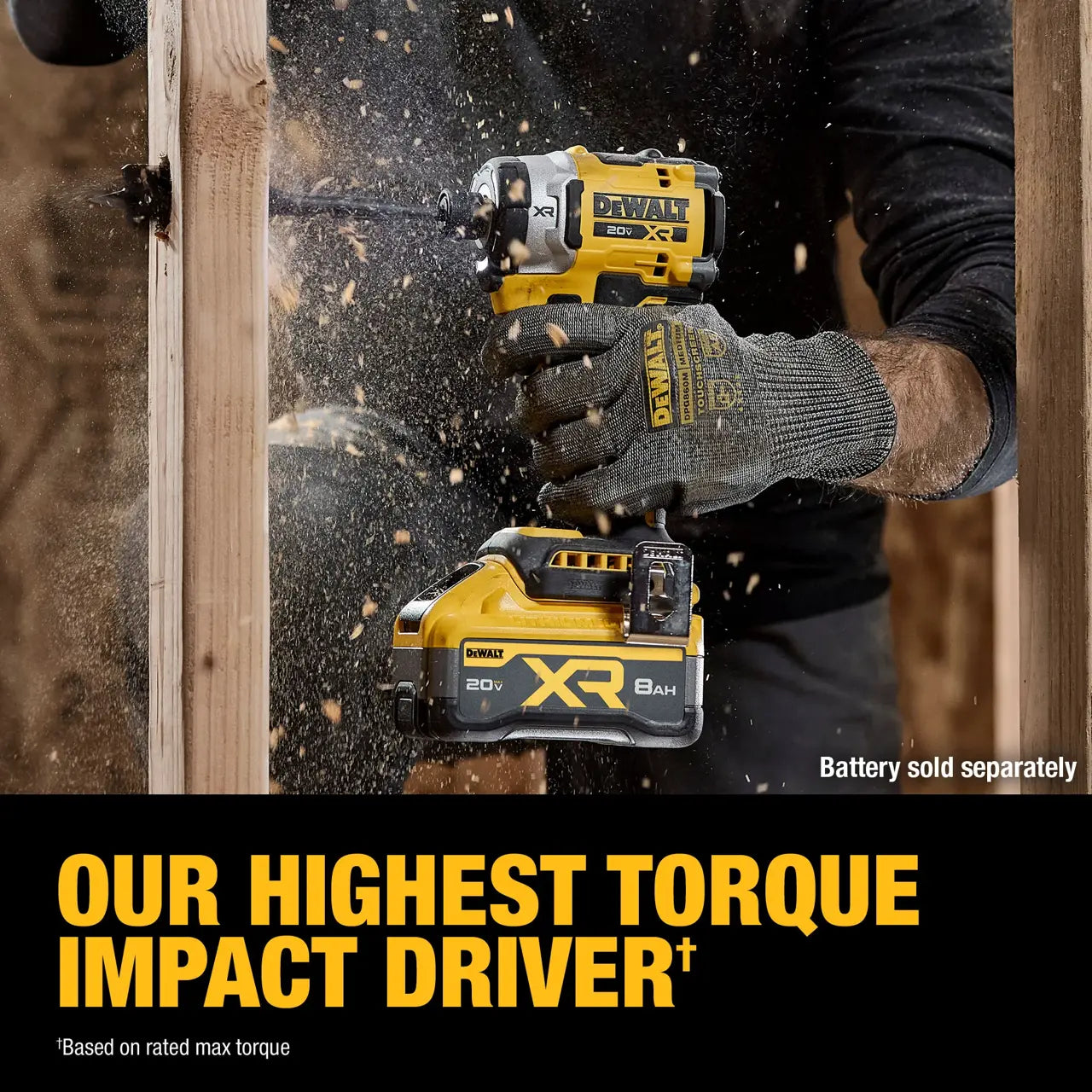 DEWALT DCF860B 20V MAX* XR® 1/4 in. 3-Speed Brushless High Torque Impact Driver (Tool Only)