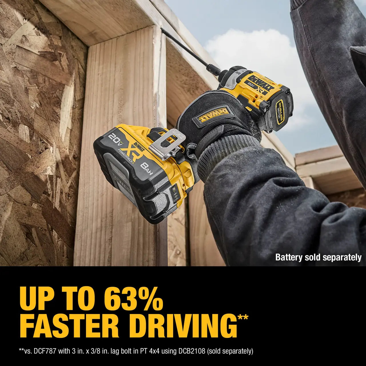 DEWALT DCF860B 20V MAX* XR® 1/4 in. 3-Speed Brushless High Torque Impact Driver (Tool Only)