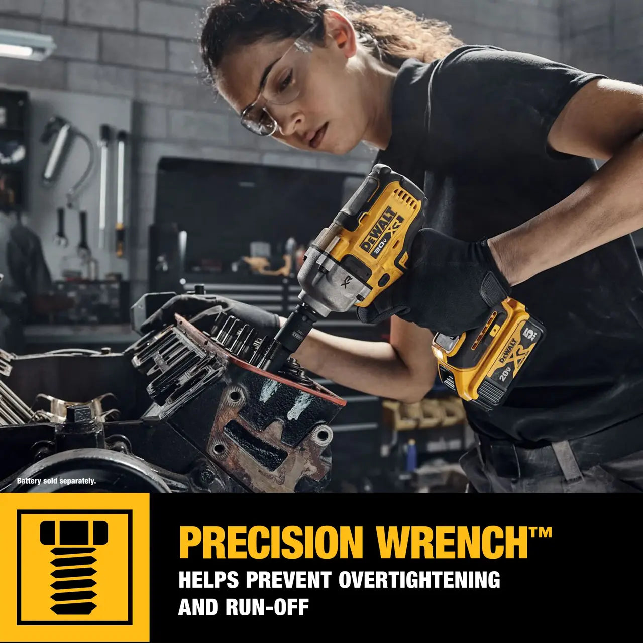 DEWALT DCF891B 20V MAX* XR® Cordless 1/2-in. (13mm) Mid-range Impact Wrench (Tool Only)