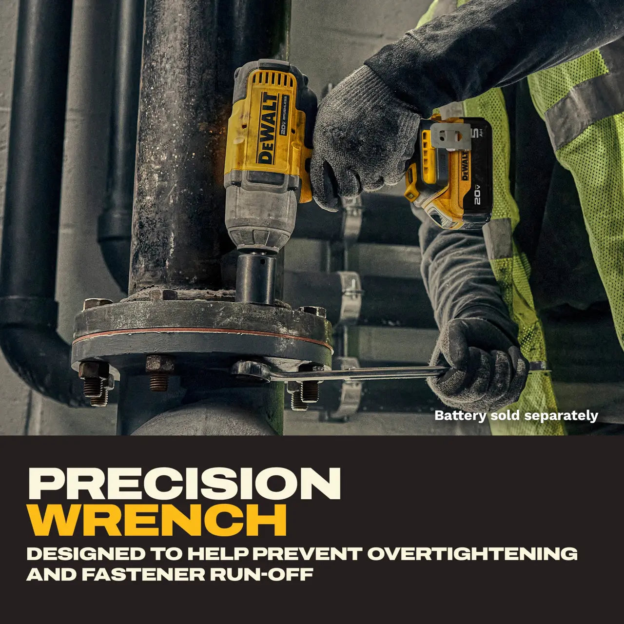 DEWALT DCF900B 20V MAX* XR® 1/2-In. High Torque Impact Wrench With Hog Ring Anvil (Tool Only)