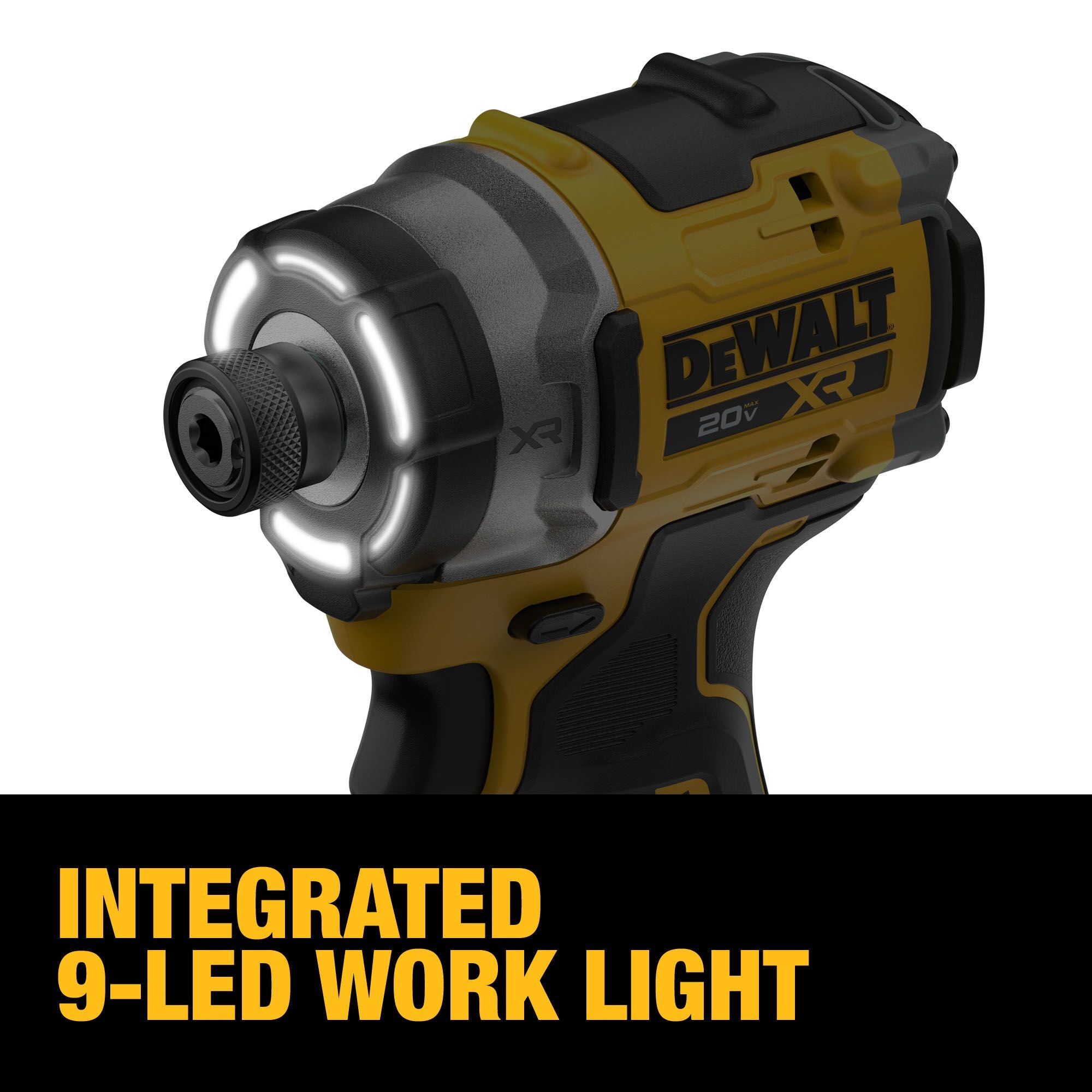 DEWALT DCF860B 20V MAX* XR® 1/4 in. 3-Speed Brushless High Torque Impact Driver (Tool Only)
