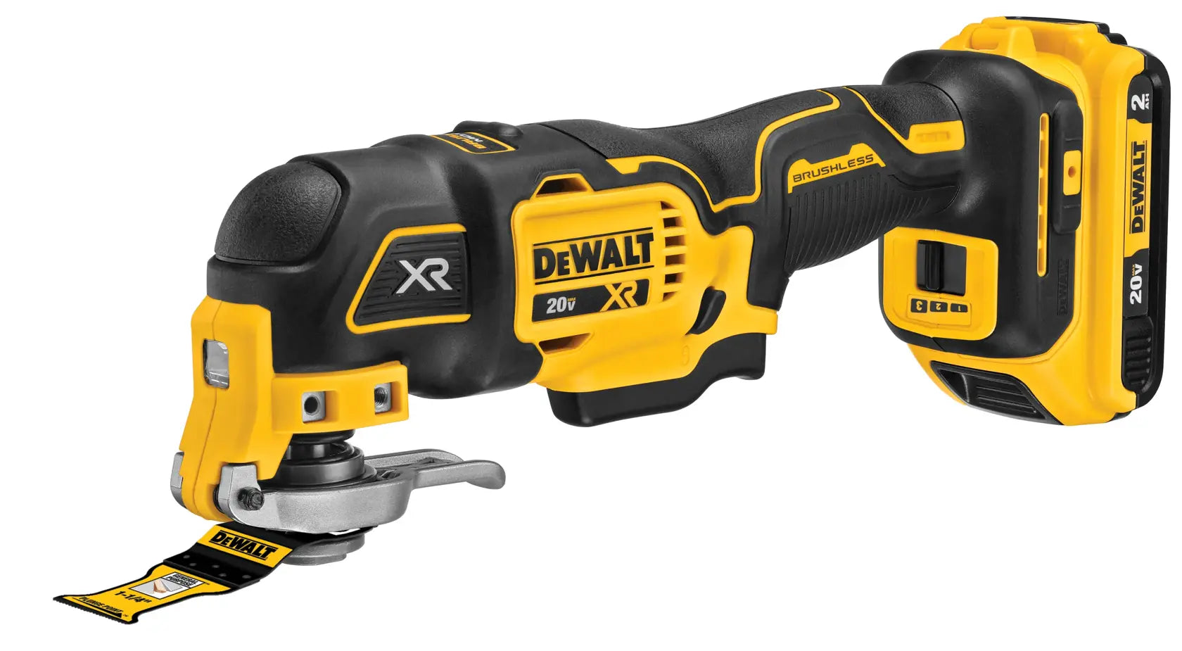 DEWALT DCS356D1 20V MAX* XR® Brushless Cordless 3-Speed Oscillating Multi-Tool Kit (2.0 Ah Battery)