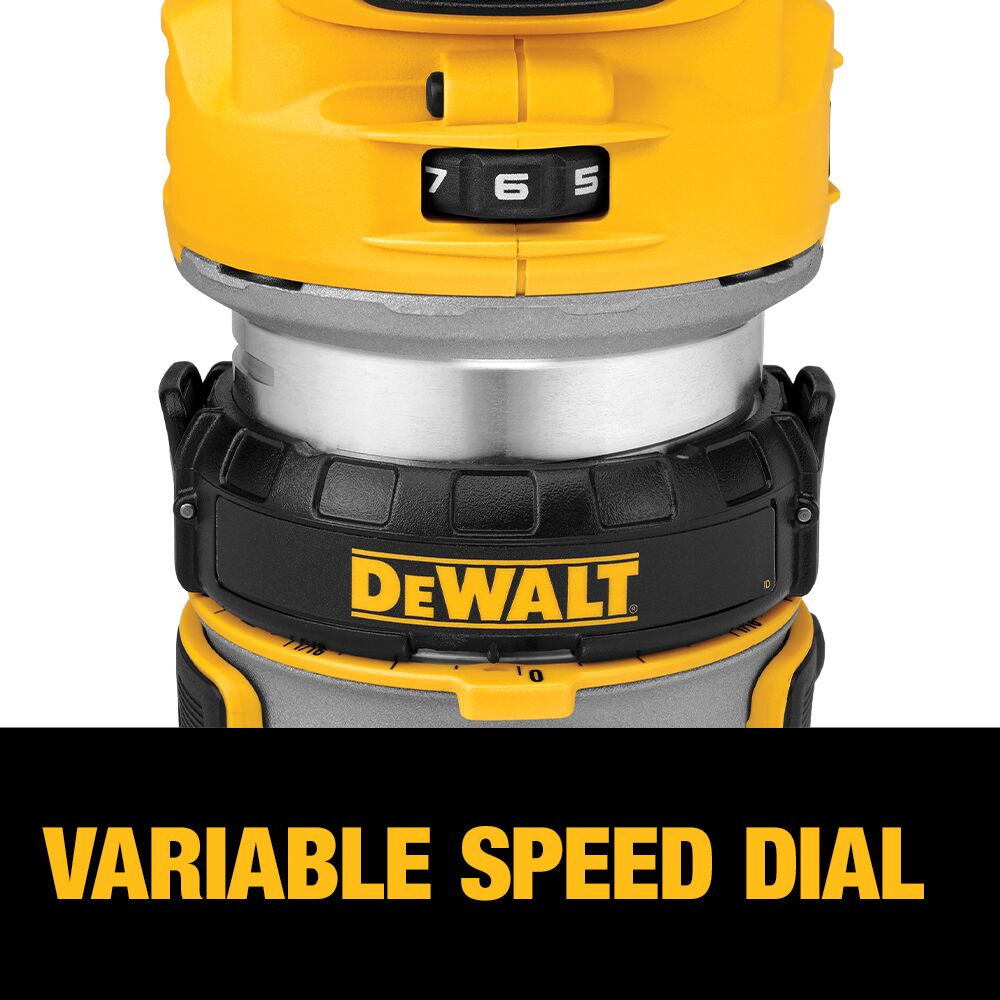 DEWALT DCW600B 20V MAX* XR® Brushless Cordless Compact Router (Tool Only)