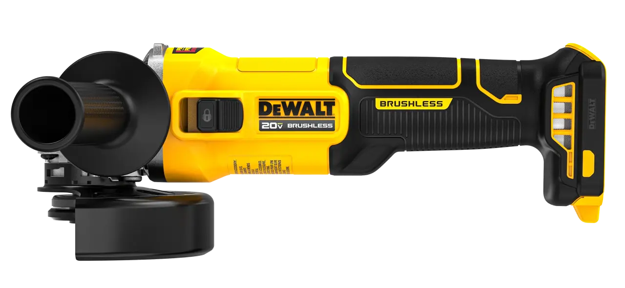 DEWALT DCG407B 20V MAX* Brushless Cordless 4 1/2-In. Slide-Switch Grinder (Tool Only)
