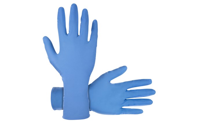 SAS SAFETY 6607-40 Derma-Max® Powder-Free Exam Grade Nitrile Disposable Gloves - 8 Mil - 50PK - M