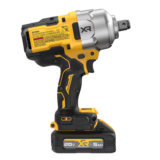 DEWALT DCF964GH1 20V MAX* XR® Brushless Cordless 3/4 in. High Torque Impact Wrench With Hog Ring Anvil Kit with XR POWERSTACK™