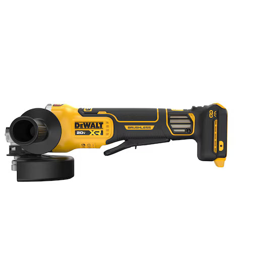 DEWALT DCG410VSB 20V MAX* XR® 4-1/2 in. - 5 in. Brushless Variable Speed Paddle Switch Grinder (Tool Only)