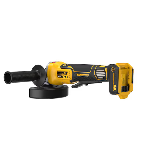 DEWALT DCG410VSB 20V MAX* XR® 4-1/2 in. - 5 in. Brushless Variable Speed Paddle Switch Grinder (Tool Only)