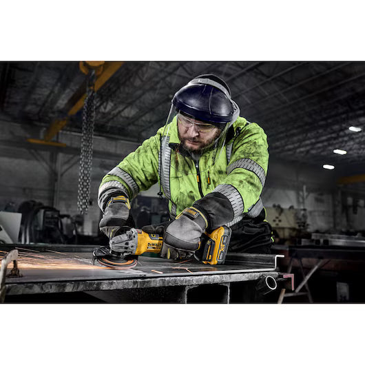 DEWALT DCG410VSB 20V MAX* XR® 4-1/2 in. - 5 in. Brushless Variable Speed Paddle Switch Grinder (Tool Only)