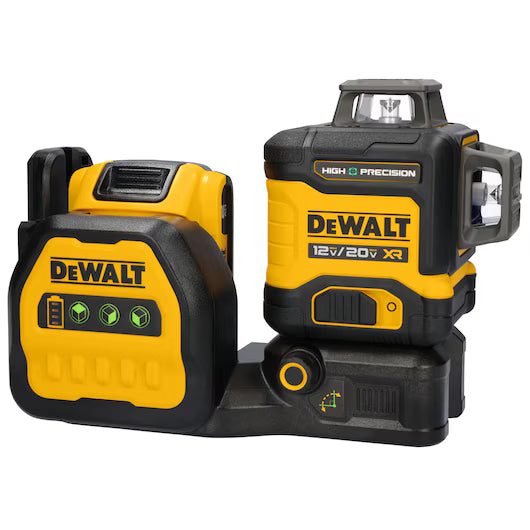 DEWALT DCLE34033D1 20V MAX* XR® 3 x 360 High Precision Green Laser