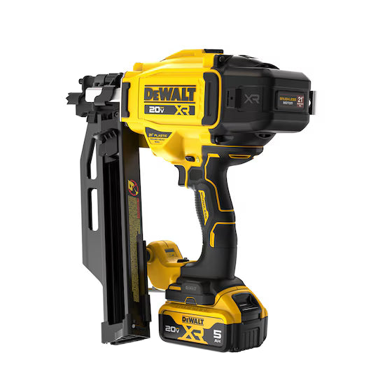 DEWALT DCN920P1 DEWALT® 20V MAX* Brushless Cordless 21° Plastic Framing Nailer Kit