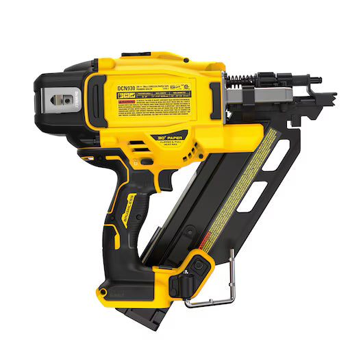 DEWALT DCN930B 20V MAX* XR® BRUSHLESS 30° PAPER COLLATED NAILER (TOOL ONLY)