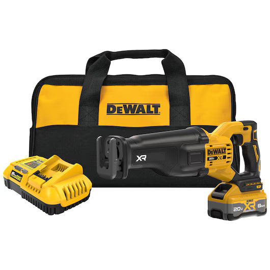 DEWALT DCS384WW1 20V MAX* XR® Brushless Cordless Reciprocating Saw Kit with XR POWERPACK™ 8.0AH