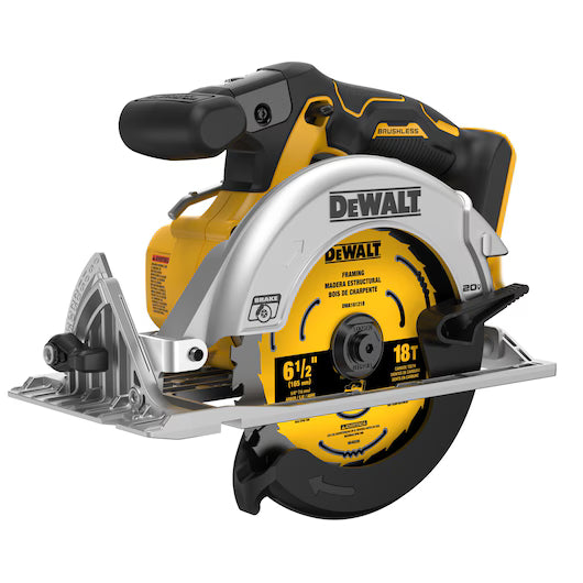 DEWALT DCS565B 20V MAX* XR® 6-1/2 in. Brushless Cordless Circular Saw (Tool Only)