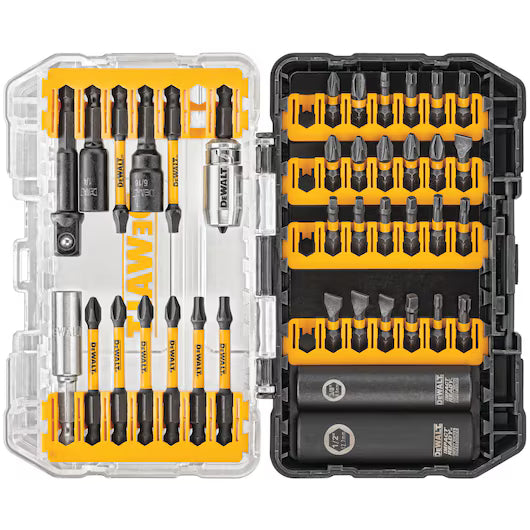 DEWALT DWAMI40 FlexTorq® IMPACT READY® Screwdriving Bit Sets with ToughCase®+ System - 40PC