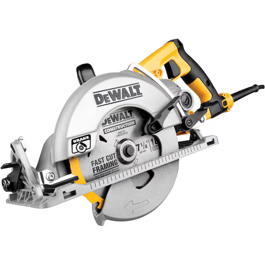 DEWALT DWS535B 7-1/4 in. Worm Drive Circular Saw With Electric Brake (Tool Only)