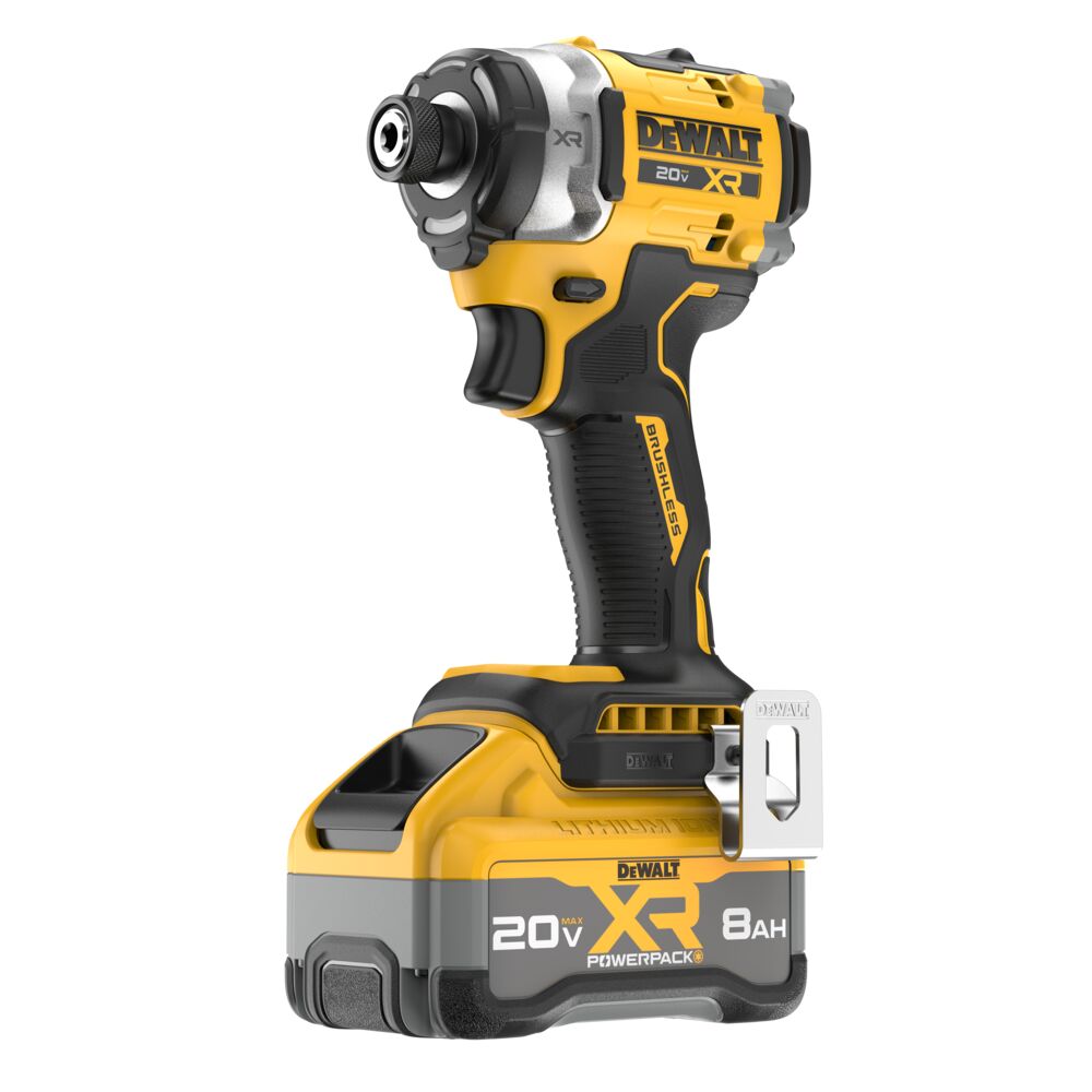 DEWALT DCF860WW1 20V MAX* XR® Brushless Cordless 3-Speed High Torque 1/4 in. Impact Driver Kit with XR POWERPACK™ 8.0AH