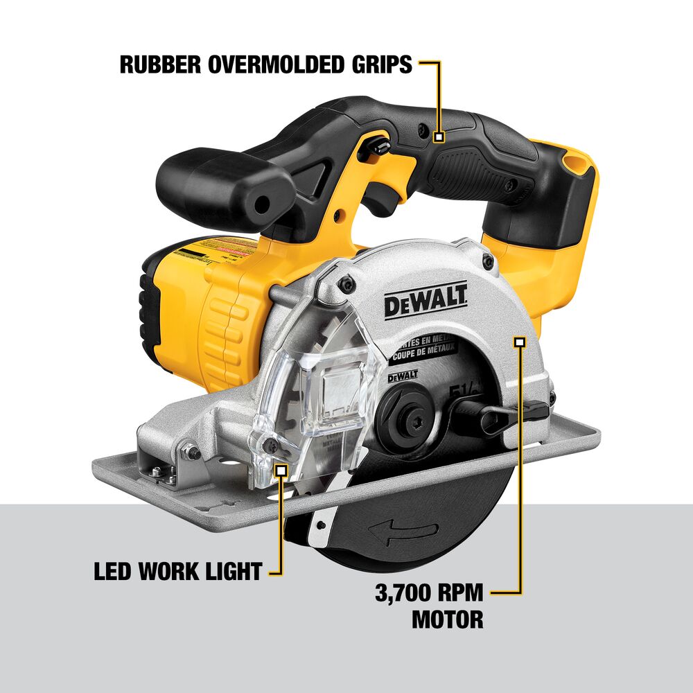 DEWALT DCS373B 20V MAX* 5-1/2 in. Metal Cutting Circular Saw (Tool Only)