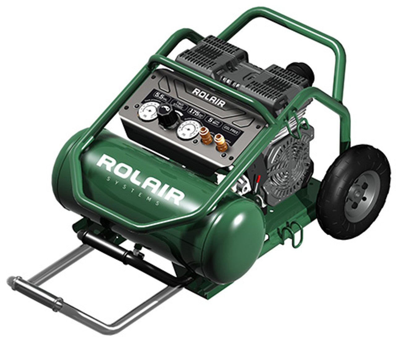 ROLAIR FCOL22LS6 2 HP 5 CFM 5.5 Gallon Oil-Less Compressor, 115v (2-STAGE)