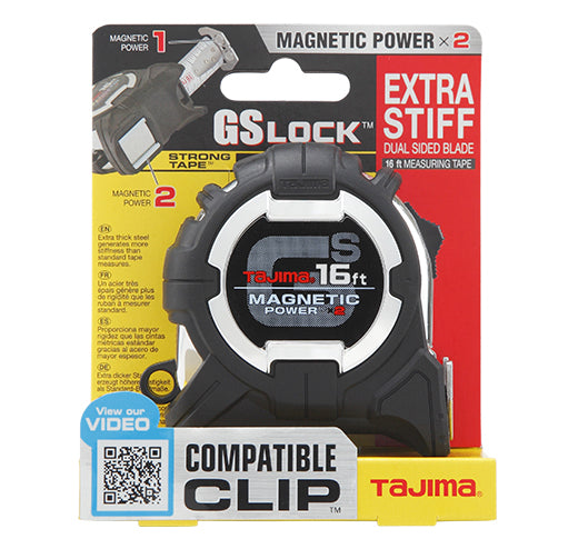 TAJIMA GS-SC16BW GS-LOCK™ MAGNETIC POWER x2 COMPATIBLE CLIP