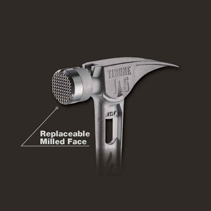 STILETTO TIB15MC 15oz TIBONE™ Milled/Curved Titanium Hammer