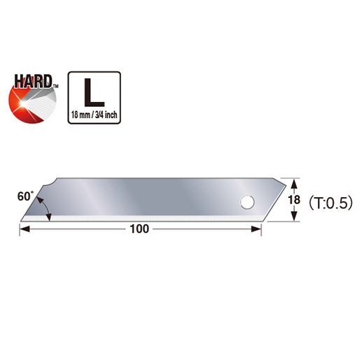Tajima LCB-50S Heavy Duty ENDURA Solid 18mm / 3/4