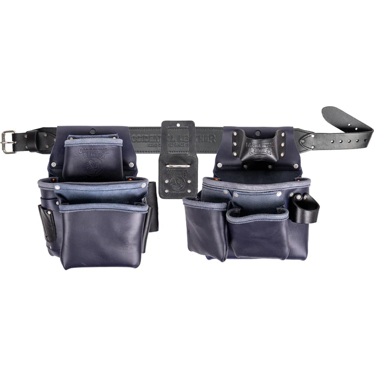 OCCIDENTAL LEATHER UB5080DB Pro Framer Tool Belt Setup with Double Outer Bag
