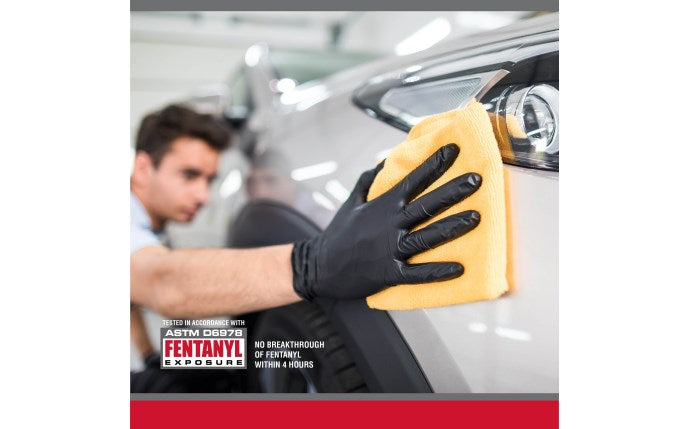 SAS SAFETY 66545Derma-Pro® Powder-Free Exam Grade Nitrile Disposable Gloves - 100PK - XL