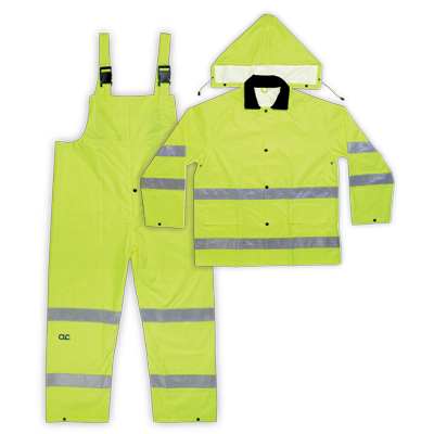 CLC R111XXL 3 Piece Hi-Viz® ANSI Class 3 Polyester Rain Suit