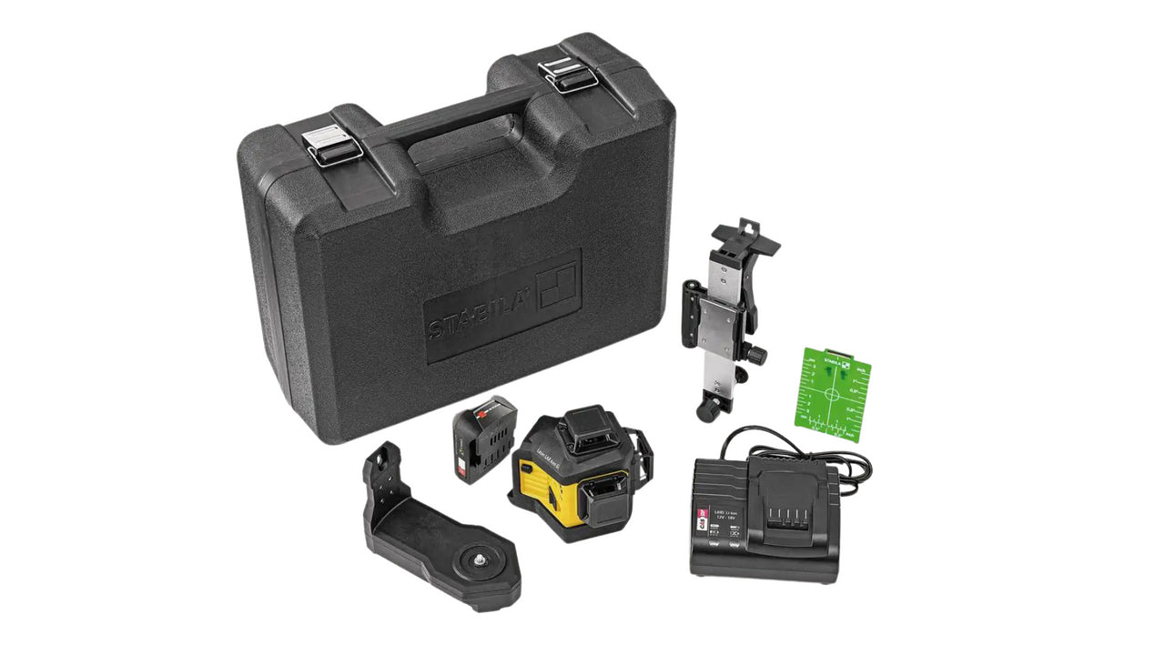 STABILA 03420 LAX 600G 3PLANE/ 360 GREEN BEAM LASER 7PC KIT