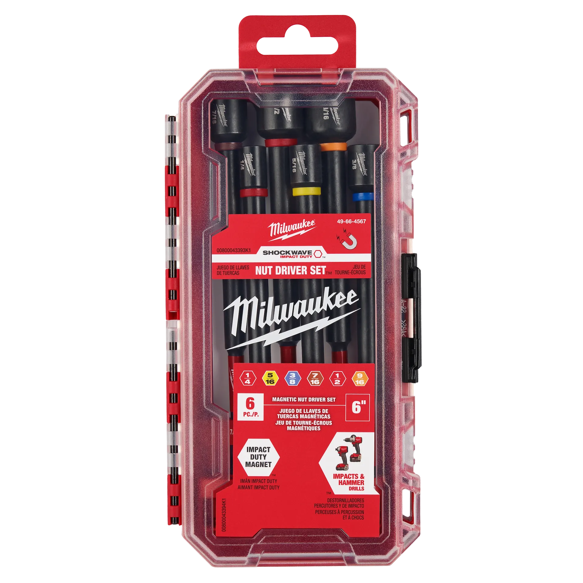 MILWAUKEE 49-66-4567 6PC SHOCKWAVE™ Impact Duty 6