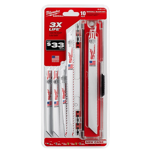 MILWAUKEE 49-22-1110 10PC SAWZALL BLADE GENERAL PURPOSE SET