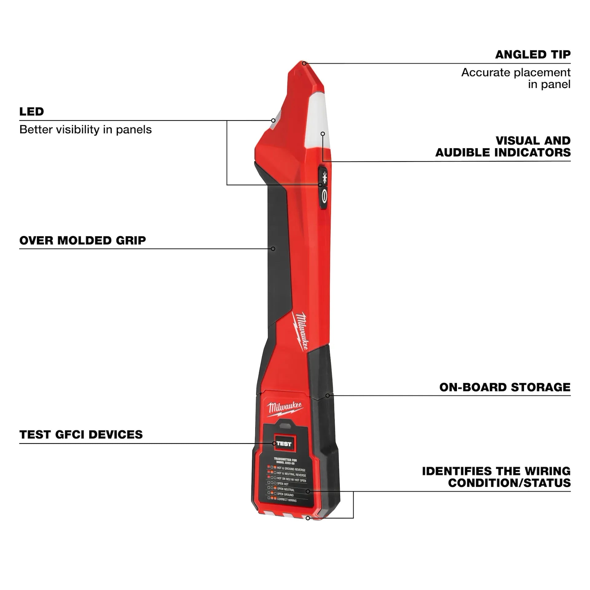 MILWAUKEE 2222-20 Circuit Breaker Finder w/ LED
