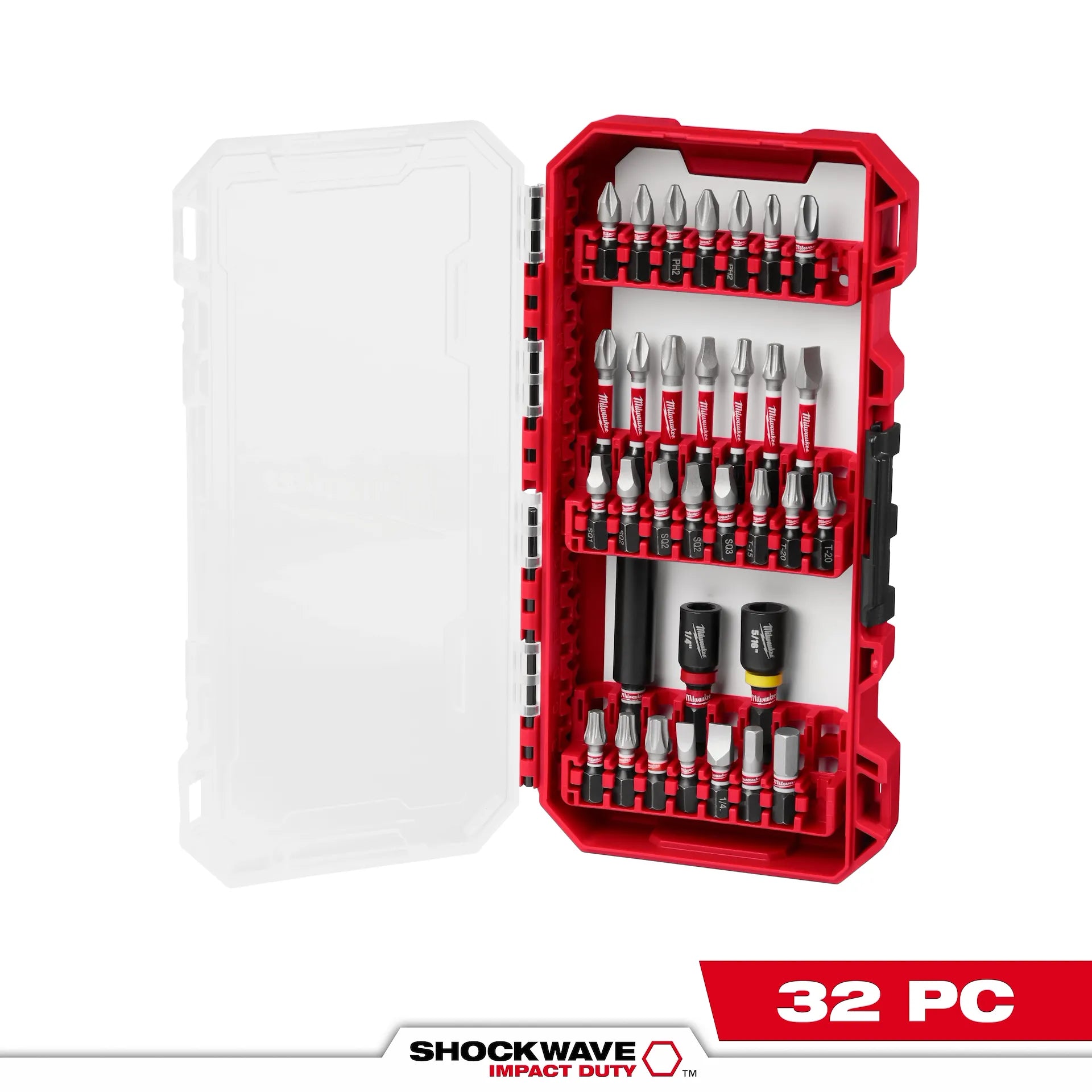 MILWAUKEE 48-32-4004 32PC IMPACT SET SHOCKWAVE
