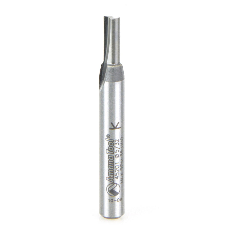AMANA 45201 Solid Carbide Cutting Edge Straight Plunge High Production 5/32 Dia x 7/16 x 1/4 Inch Shank