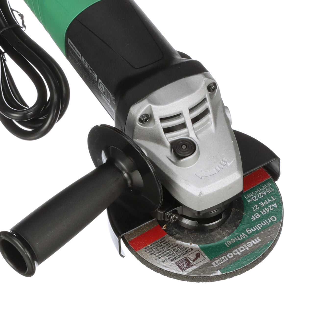METABO G12SR4M 4-1/2 Inch 6.2 Amp Slide Switch Angle Grinder Kit w/ 5 Abrasive Wheels