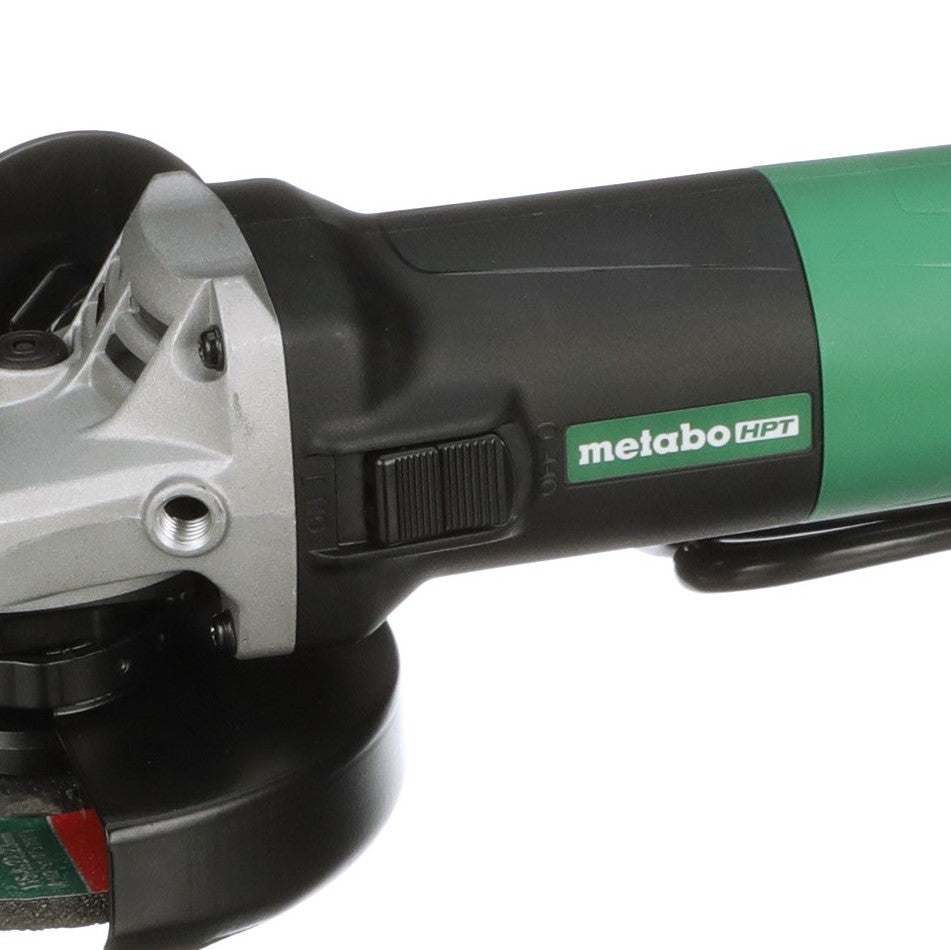 METABO G12SR4M 4-1/2 Inch 6.2 Amp Slide Switch Angle Grinder Kit w/ 5 Abrasive Wheels