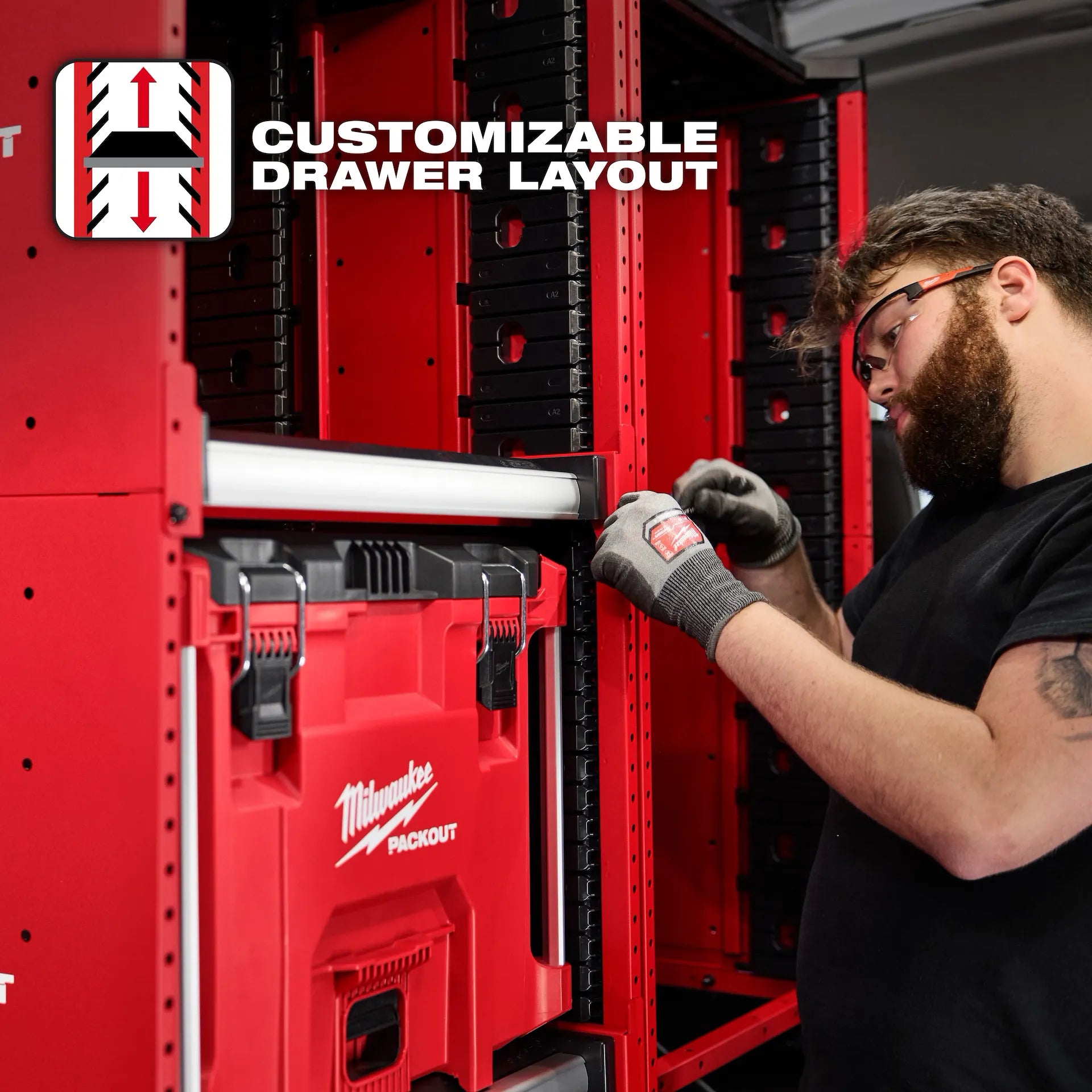 MILWAUKEE 48-21-8040 PACKOUT™ Rack Drawer