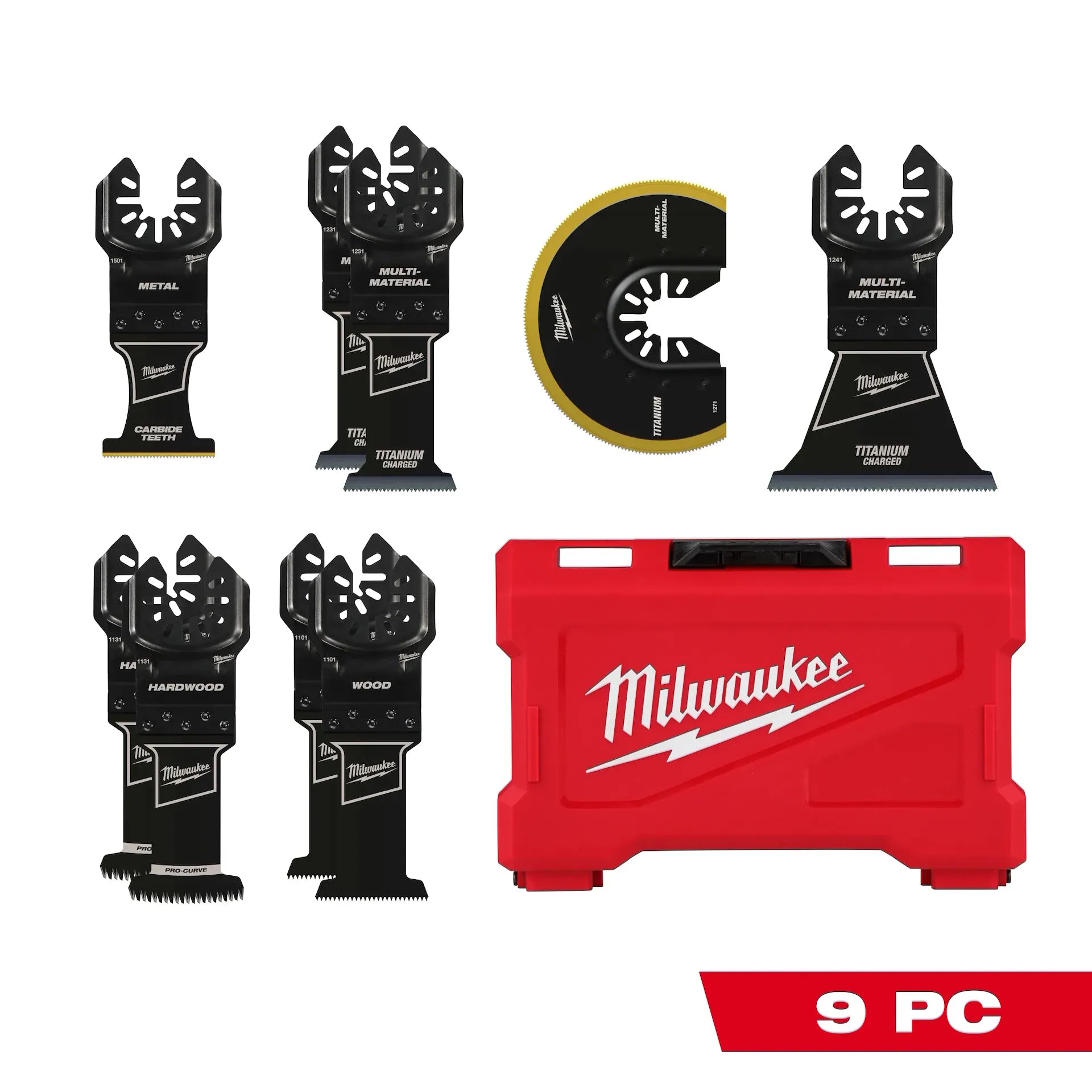 MILWAUKEE 49-10-9113OPEN-LOK™ 9 PC Multi-Tool Blade Set